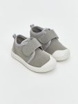 LCW STEPS Gray Velcro First Step Shoes for Baby Boys