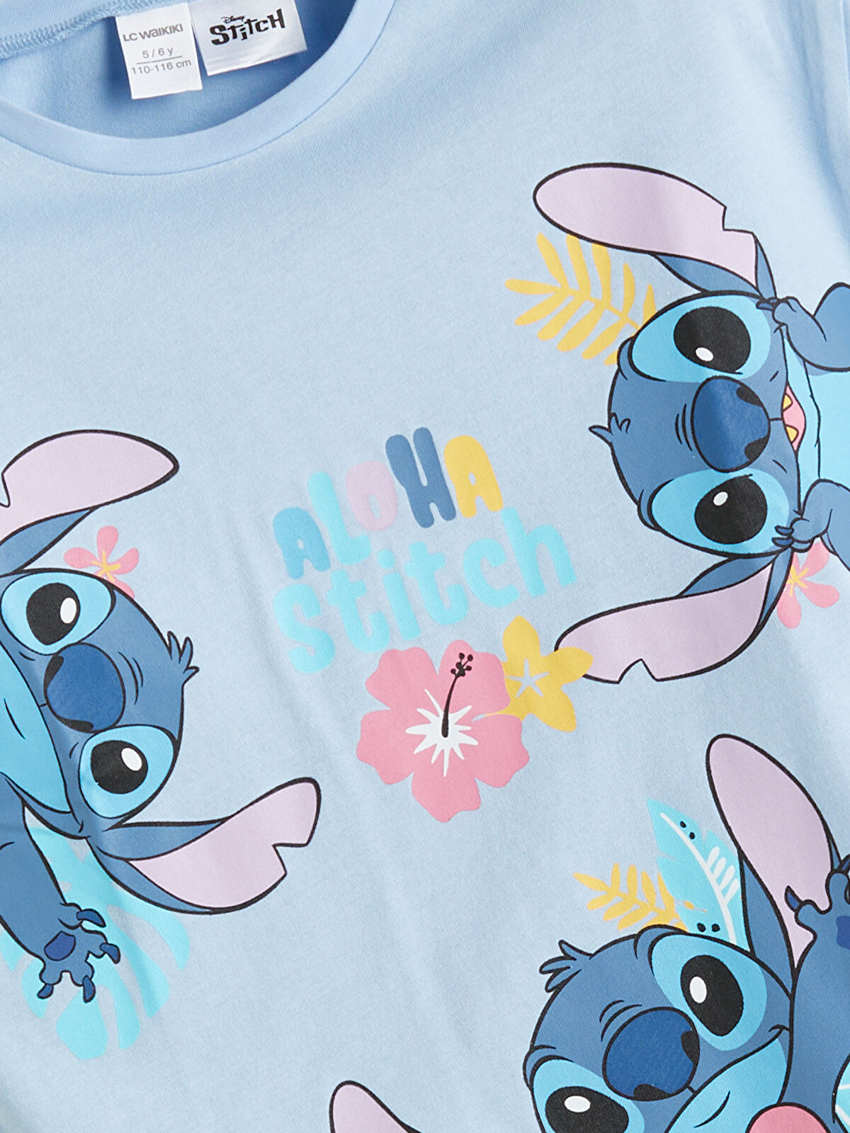 l_20251-s5p079z1-qxh_a1.jpg LCW Kids Blue Crew Neck Lilo & Stitch Printed T-Shirt