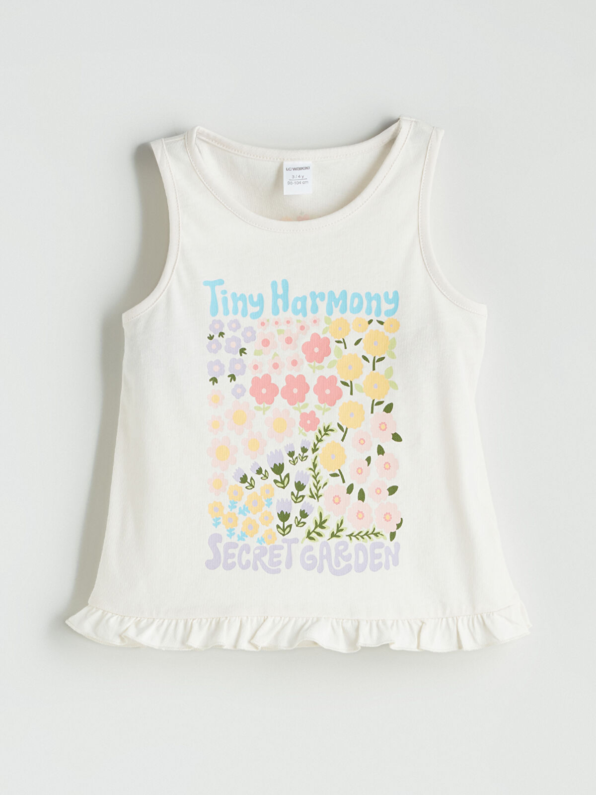 l_20251-s5p539z1-fes_a1.jpg LCW Kids Cream Floral Print Sleeveless Girls' Tank Top Set