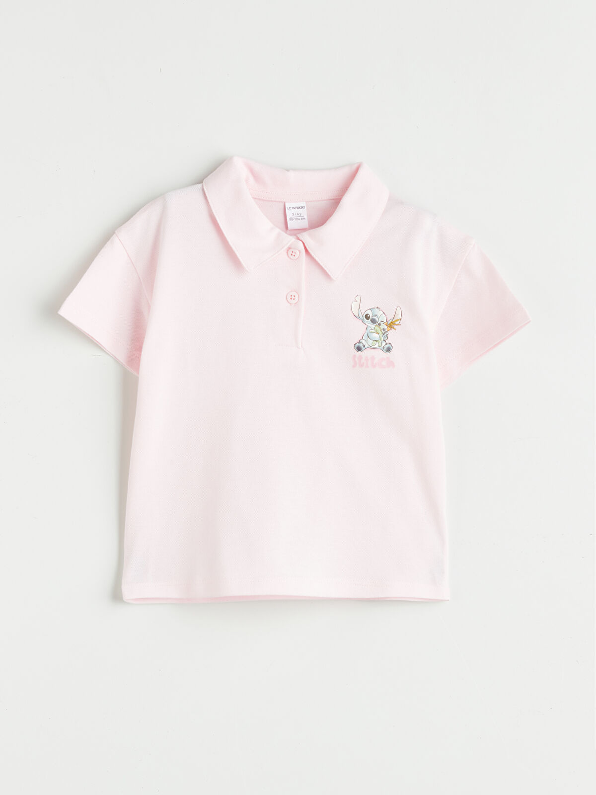 l_20251-s5pe30z1-qwn_a.jpg LCW Kids Pink Polo Neck Lilo & Stitch Printed T-Shirt