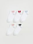 Bow Detail Girls' Knee-High Socks Set of 2