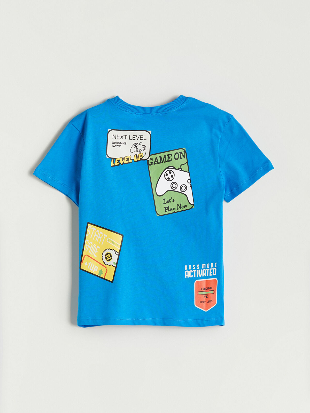 l_20251-s5qi06z1-h9u_a3.jpg LCW Kids Blue Crew Neck Printed T-Shirt for Boys