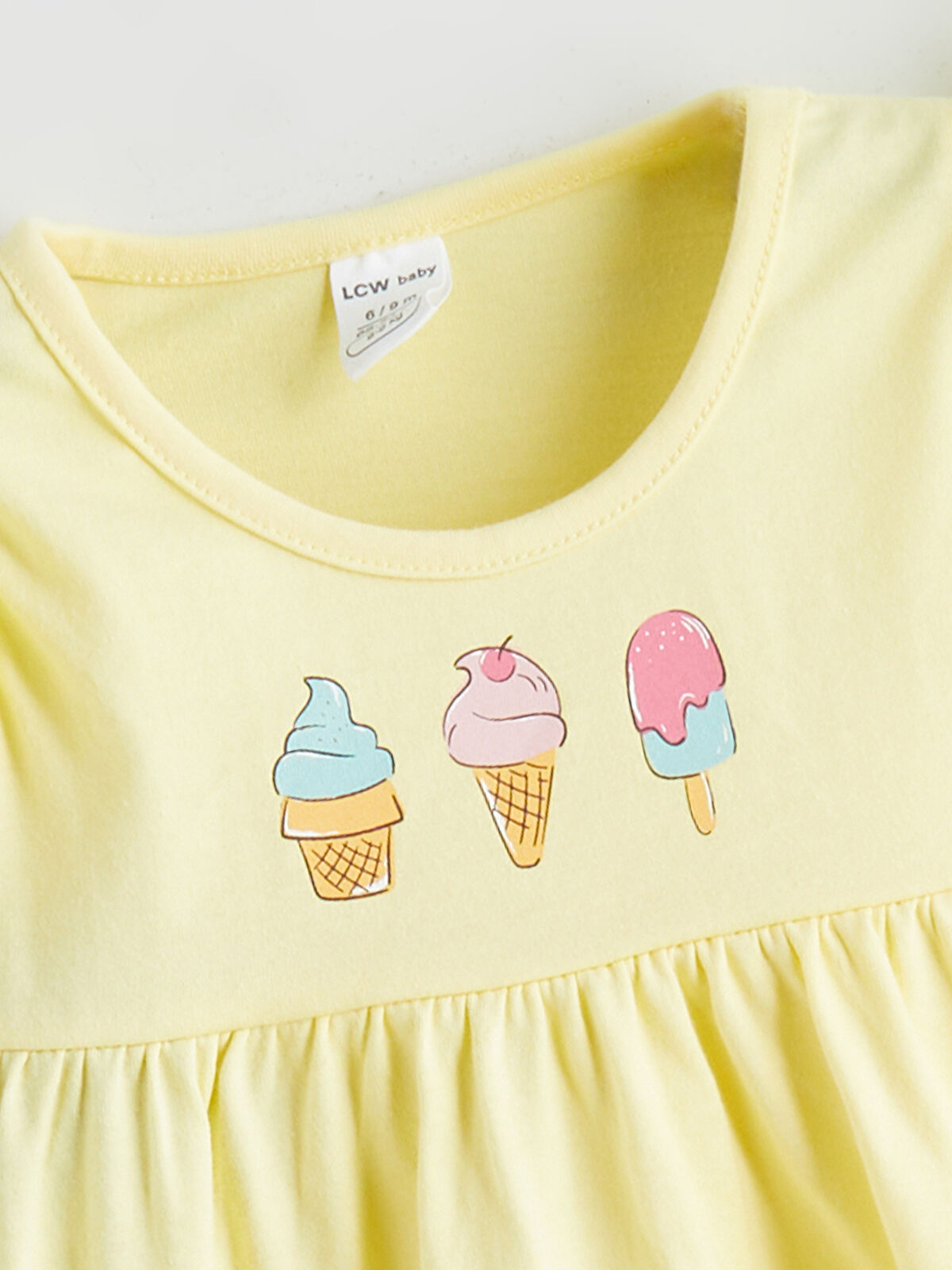 l_20251-s5ri61z1-fez_a1.jpg LCW Baby Yellow Bicycle Neck Dress for Girls