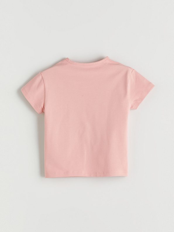 LCW Baby Pink Printed T-Shirt and Leggings Set