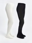 Girls' Elastic Waist Flared Tights