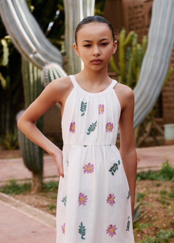 Flower Embroidered Dress