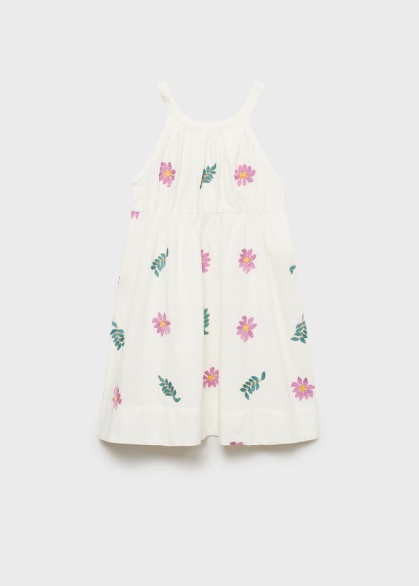 Flower Embroidered Dress