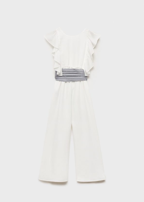 Ruffled Long Jumpsuit