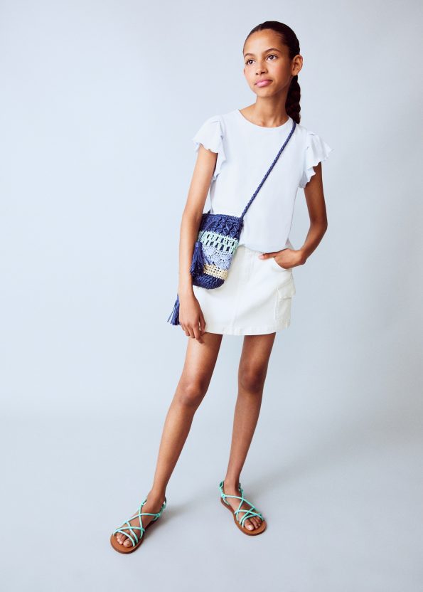 Short Sleeve Ruffled T-Shirt