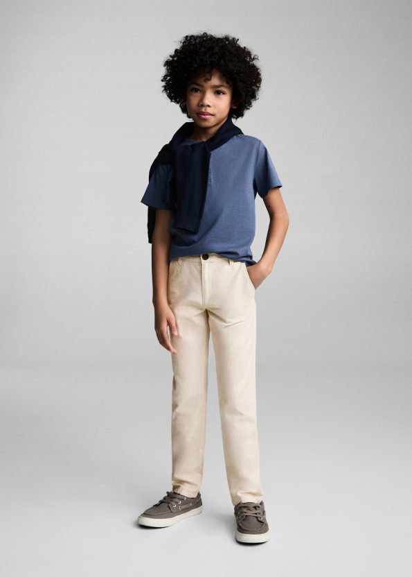 Cotton-Linen Blend Pants