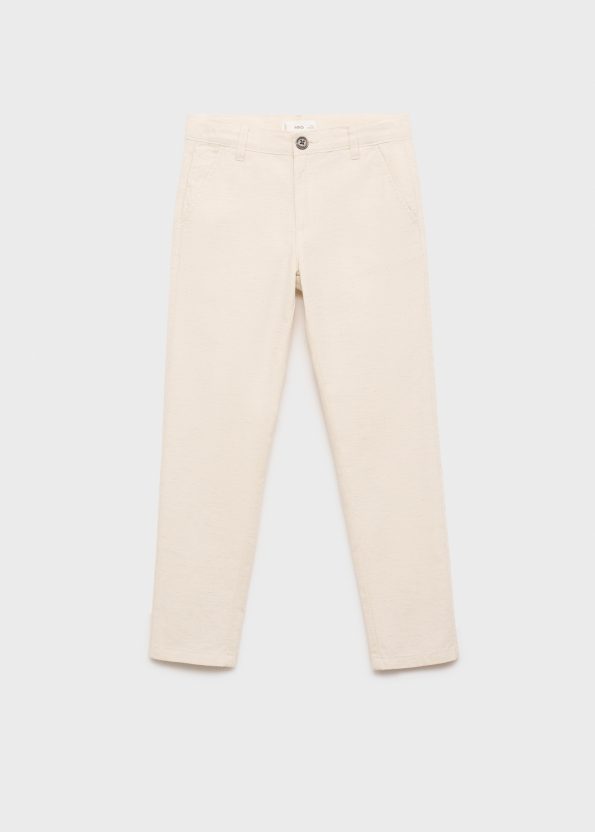 Cotton-Linen Blend Pants