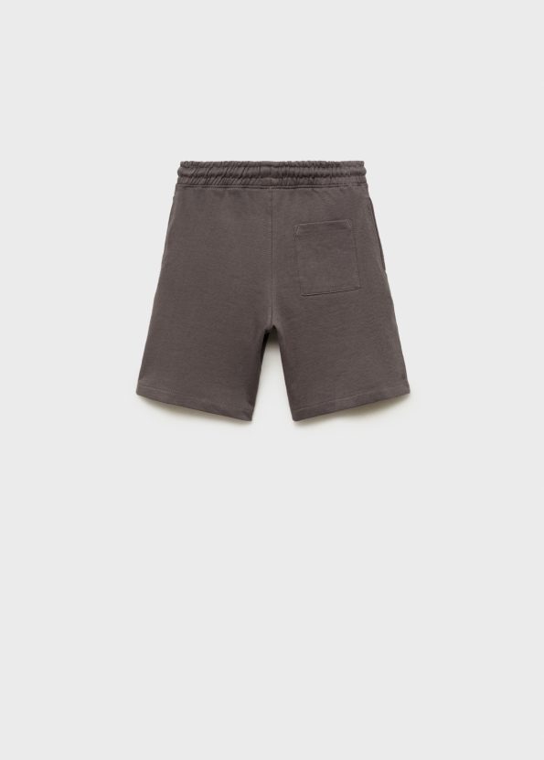 Cotton Shorts with Tie Detail