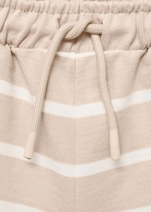 Striped Lace-Up Bermuda Shorts