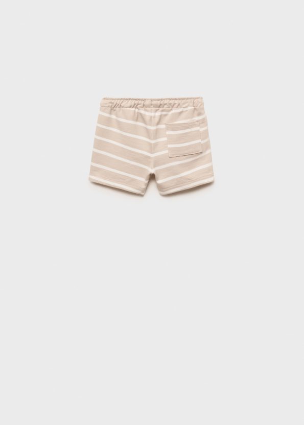 Striped Lace-Up Bermuda Shorts