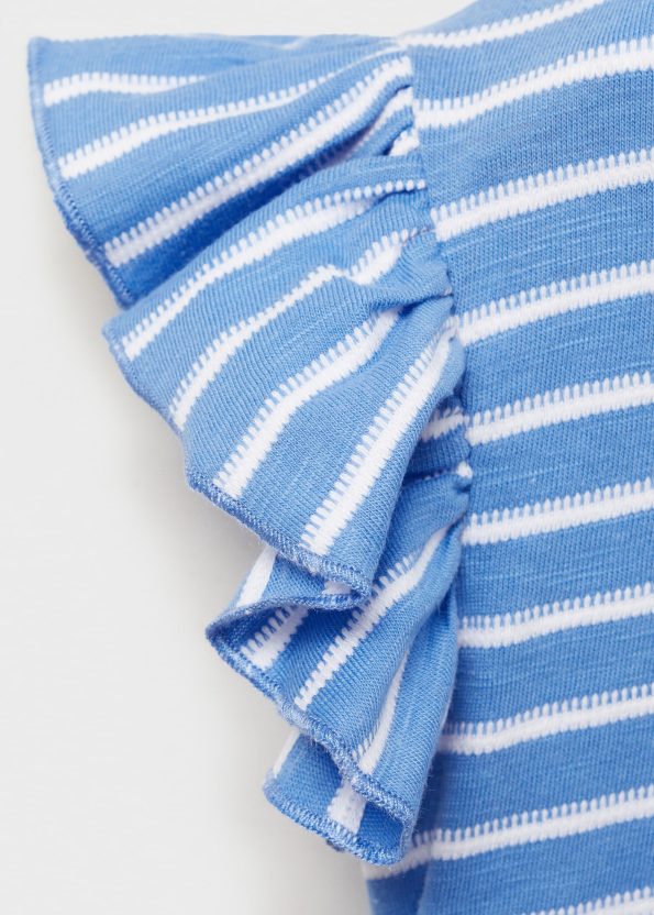 100% Striped Cotton T-Shirt