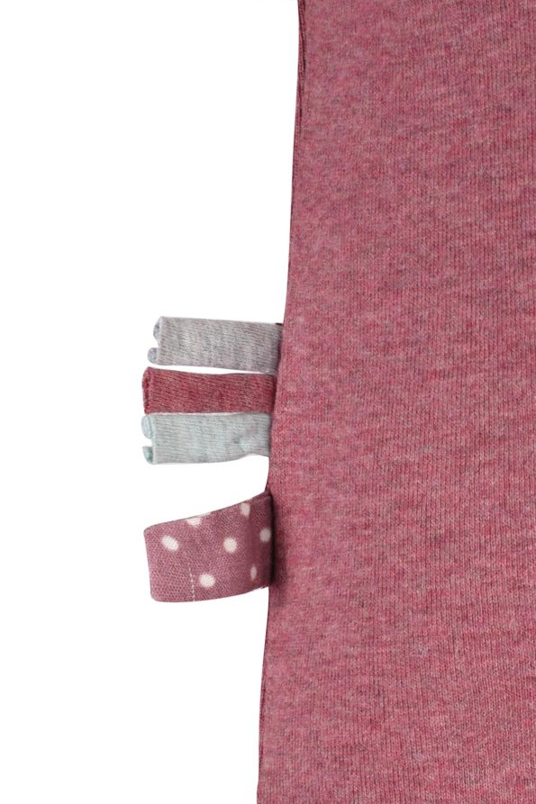 OrganicEra Organic Short Sleeve Bodysuit, Bordeaux Melange