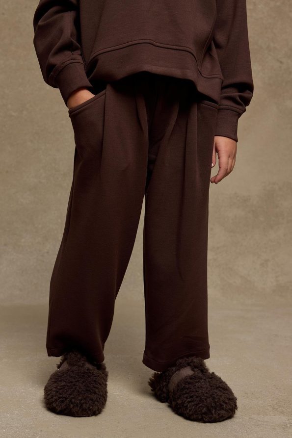 Soft Modal Pleated Set Brown