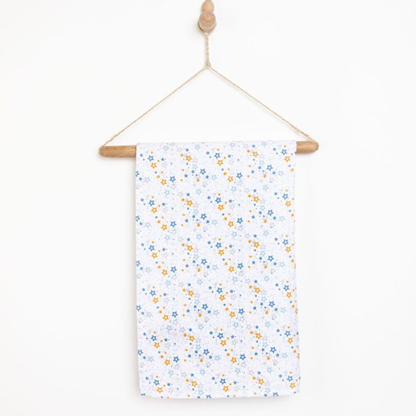 Muslin Blanket with Colorful Star Pattern